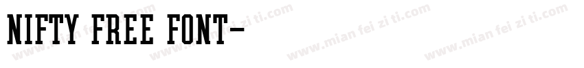 Nifty Free Font字体转换